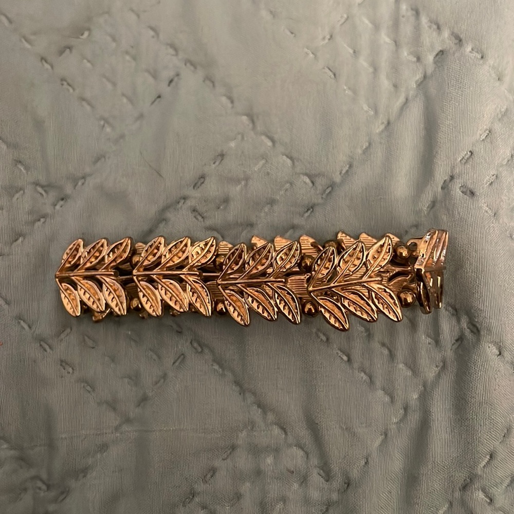 Gold leaf bracelet